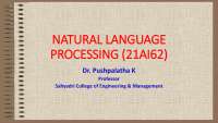 Natural Language Processing (NLP) module 4