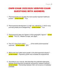 CNPR EXAM 2025/2026 VERIFIED EXAM  QUESTIONS WITH ANSWERS