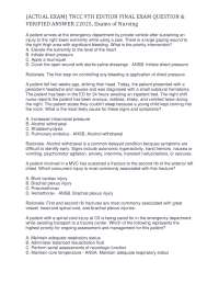 TNCC 9TH EDITION EXAM 50 MCQs QUESTIONS AND ANSWERS GRADED A+, Exams of Nursing.pdf