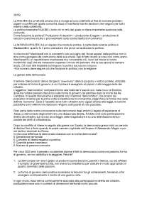 Appunti scienze politiche