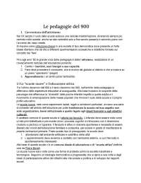 Pedagogia generale. Riassunto delle pedagogie del 900 di Franco Cambi