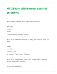 MS 2 Exam with correct detailed solutions