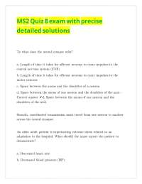 MS2 Quiz 8 exam with precise detailed solutions