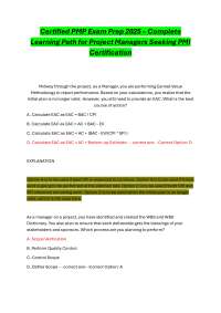 PMP Exam Prep 2025 – Complete Learning Path for Project Managers Seeking PMI Certification