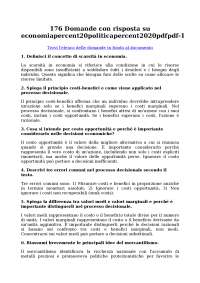 Domande e risposte, Concetti Fondamentali di Microeconomia: Domanda, Offerta e Mercato