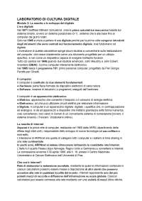 Appunti di laboratorio di cultura digitale