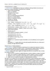 Appunti di Fisica tecnica ambientale e impianti, UNIFI, A.A. 2024/2025