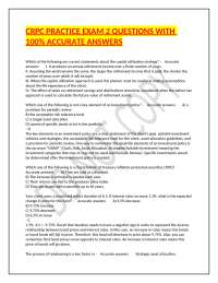 CRPC Exam Practice Questions and Answers