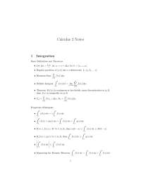 Calculus 2 Cheat Sheet