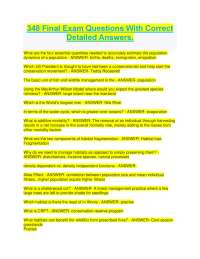 348 Exam 1 Questions With Correct Detailed Answers..