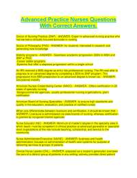 Advanced Practice Nurses Questions With Correct Answers..pdf