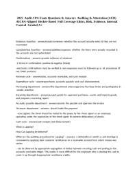 2025 AUD CPA Exam Summary Notes Complete Audit