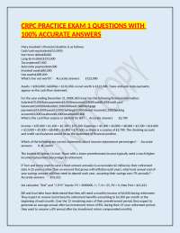 CRPC Practice Exam 1: Financial Planning and Retirement Concepts