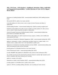 2025 CPA Exam – AUD (Section 1) Auditing