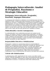 Summary, Intercultural Pedagogy: Addressing Prejudice and Racism in Education
