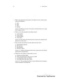 Anatomy and physiology Renal System question and answer notes
