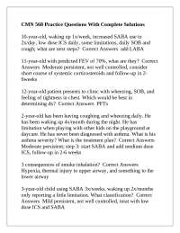 CMN 568 Practice Questions With Complete Solutions
