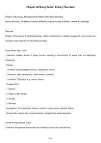 Chapter 48 Kidney Disorders Study Guide