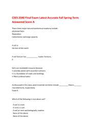 CSES 2040 Final Exam Latest Accurate Fall Spring Term Answered Score A