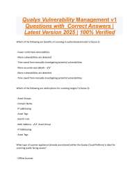 Qualys Vulnerability Management v1