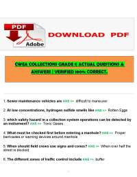 Wastewater Collection Systems: Essential Q&A for Operators