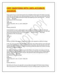 CRPC QUESTIONS WITH 100% ACCURATE ANSWERS