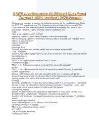 SAGE practice exam #2 (Missed Questions
