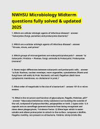 NWHSU Microbiology Cell Identification with 100% correct answers.docx