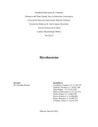 Inform on mycobacteria and their generalities