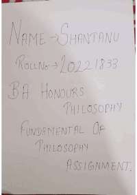 Fundamental of Philosophy Unit 1