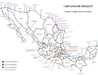 Mapa de las aduanas de México