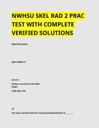 NWHSU SKEL RAD 2 PRAC TEST WITH COMPLETE VERIFIED SOLUTIONS.docx