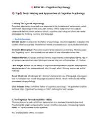 Cognitive Psychology