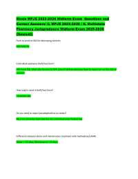 llinois MPJE 2025-2026 Midterm Exam Questions and Correct Answers/ IL MPJE 2025-2026 / IL
