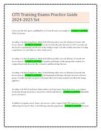 CITI Training Exams Practice Guide 2024-2025 Set