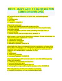 Dos Ii - Quiz's Week 1-6 Questions With Correct Answers 2025.pd