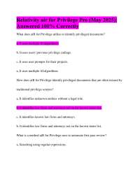 Relativity aiR for Privilege: AI-Powered Legal Document Review Q&A