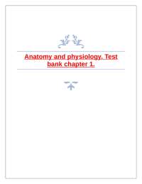 Anatomy and Physiology – Chapter 1 Test Bank | Multiple-Choice, True/False, Matching & Lab