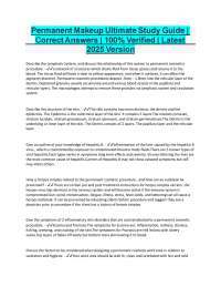 Permanent Makeup Ultimate Study Guide