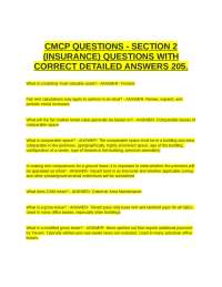 CMCP QUESTIONS - SECTION 2 (INSURANCE) QUESTIONS WITH CORRECT DETAILED ANSWERS 2025.docx