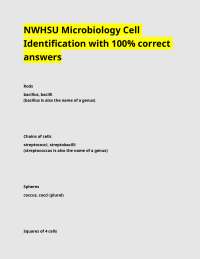 NWHSU Microbiology Cell Identification with 100% correct answers.docx