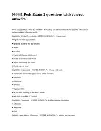 Pediatric Exam Review: Key Questions & Answers on Respiratory and Cardiac Conditions