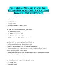Penn station manager overall test