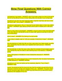 Bmw Final Questions With Correct Answers..pdf