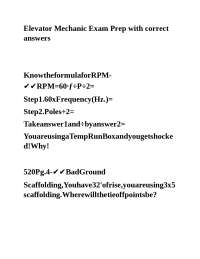 Elevator Mechanic Exam Preparation: Q&A Guide