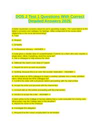 DOS 2 Test 1 Questions With Correct Detailed Answers 2024..docx