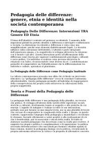 Summary, Gender Pedagogy: Differences, Education, and Social Justice