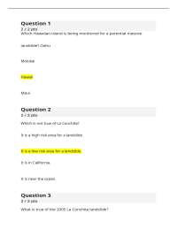 PHSC 210 Quiz- Young-Earth Landslides Introduction Spring 2025 Liberty