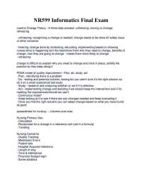 NR599 Informatics Final Exam