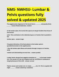 NWHSU Methods 2 Final Lecture Exam questions and answers.docx
